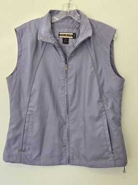 North End Women's Lavender Sleeveless Zip-Front Vest